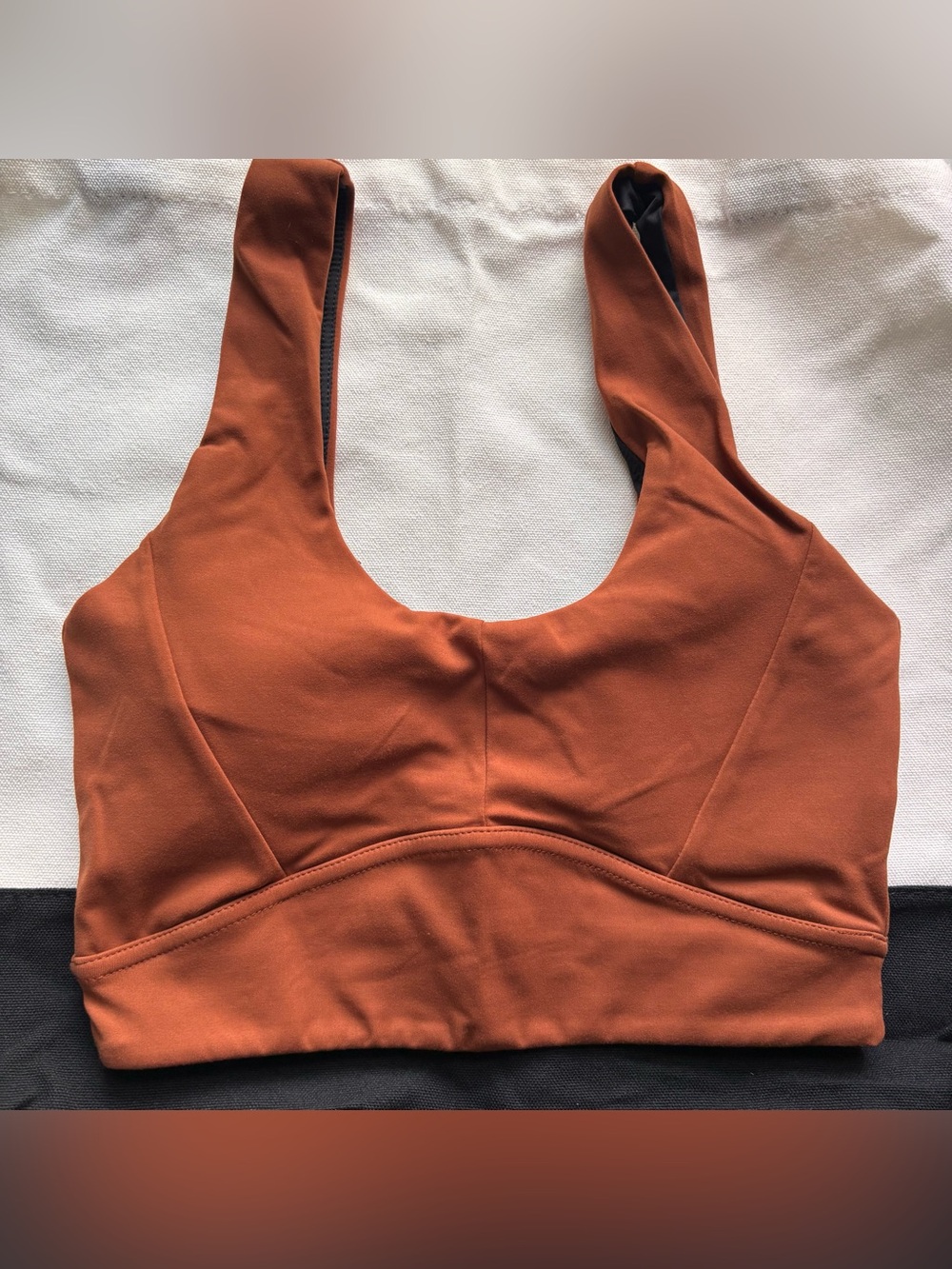 Varley Burnt Orange Supportive Scoop Sports Bra